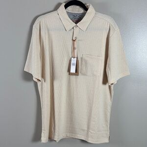 NWT Weatherproof Men's Beige Polo Shirt